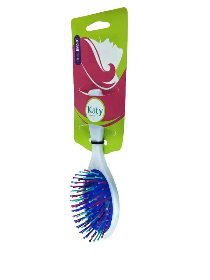 ESCOVA CABELO KETY BASIC CANDY OVAL BRANCA