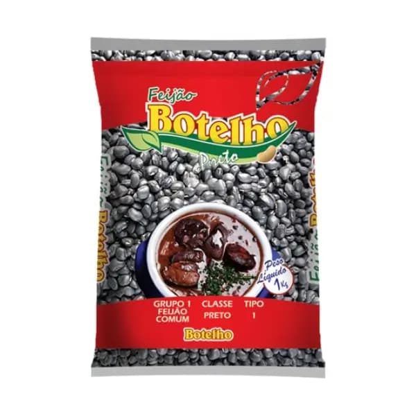 FEIJAO BOTELHO PRETO 1KG