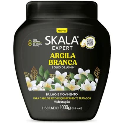 CREME SKALA 1KG ARGILA BRANCA