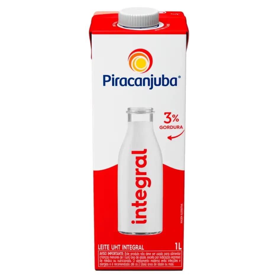 LEITE PIRACANJUBA INTEGRAL 1L