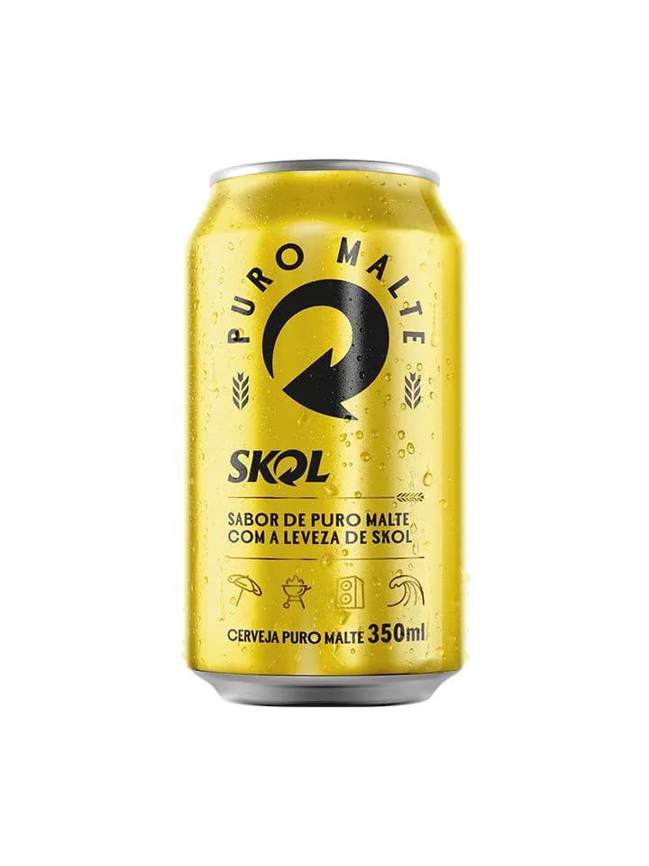CERVEJA SKOL PURO MALTE 350ML