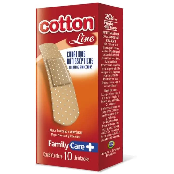 CURATIVOS COTTON LINE C/10