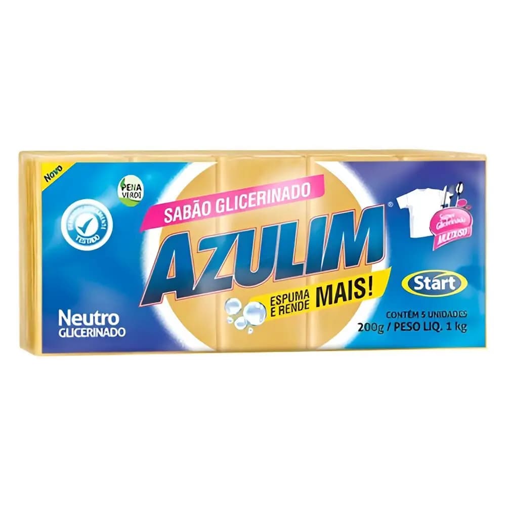 SABAO BARRA AZULIM 1KG GLICERINADO