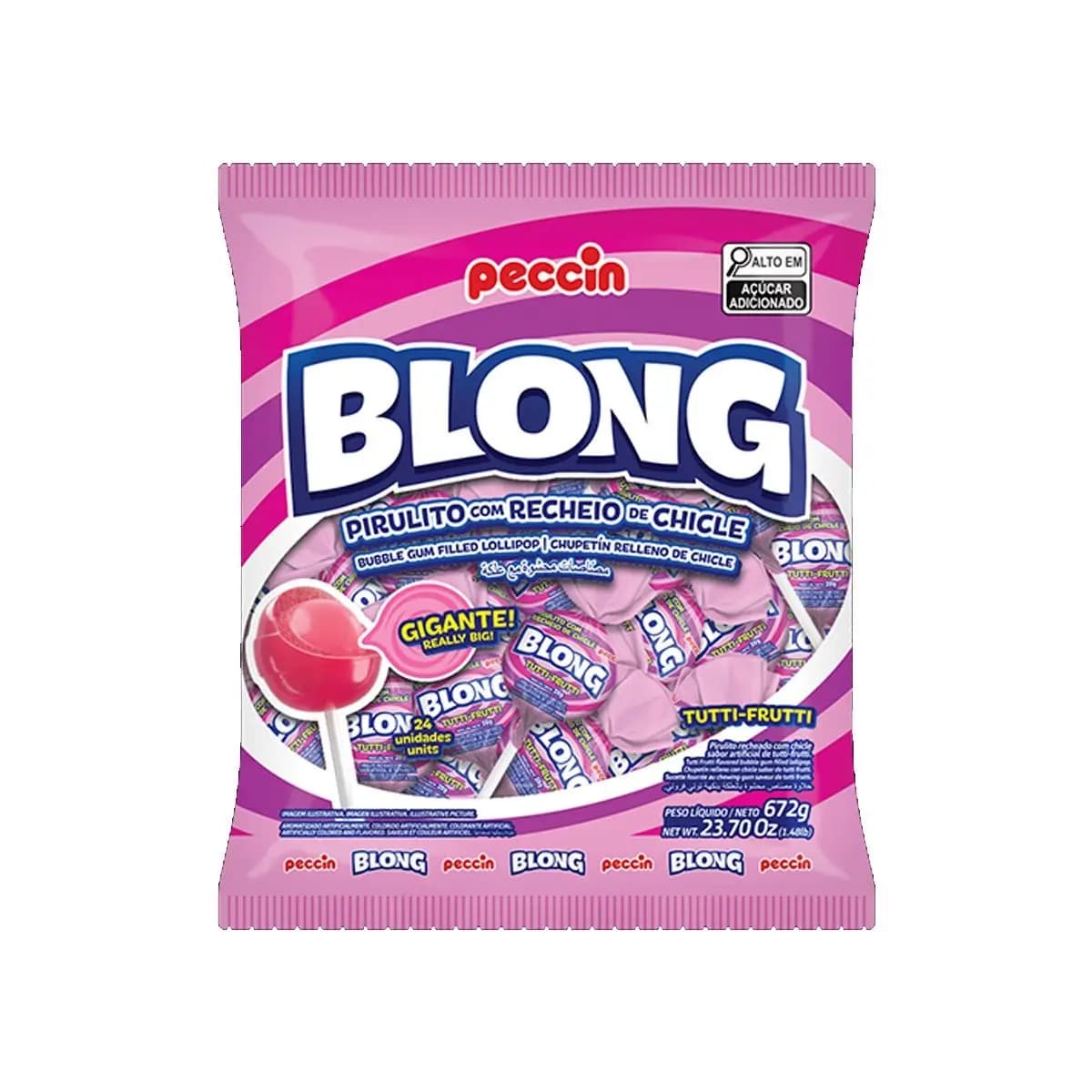 PIRULITO BLONG 672G RECH CHICLE