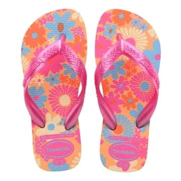 SAND HAVAIANAS KIDS FLORES PESSEGO 27/8