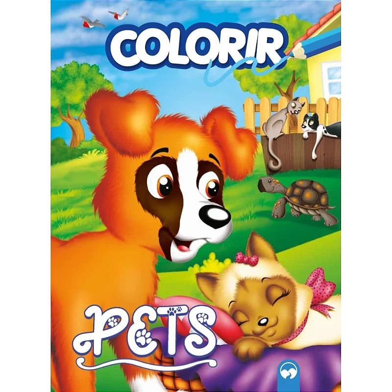 LIVRO INFANTIL COLORIR PETS 16PGS