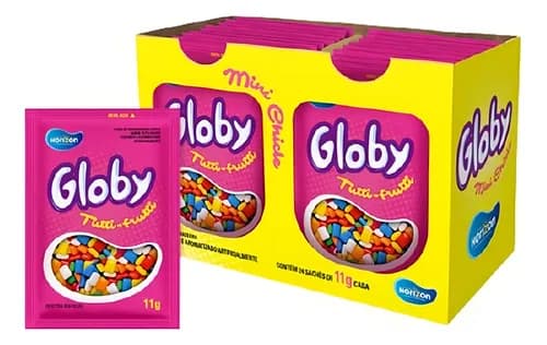 MINI CHICLE GLOBY SACHE TUTTI FRUTTI 11G