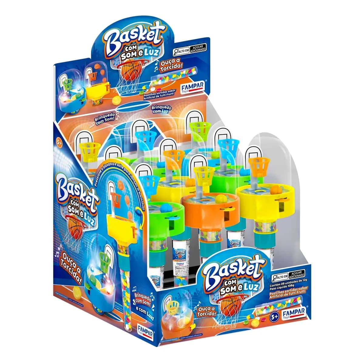 CONFEITO BASKET COM SOM E LUZ