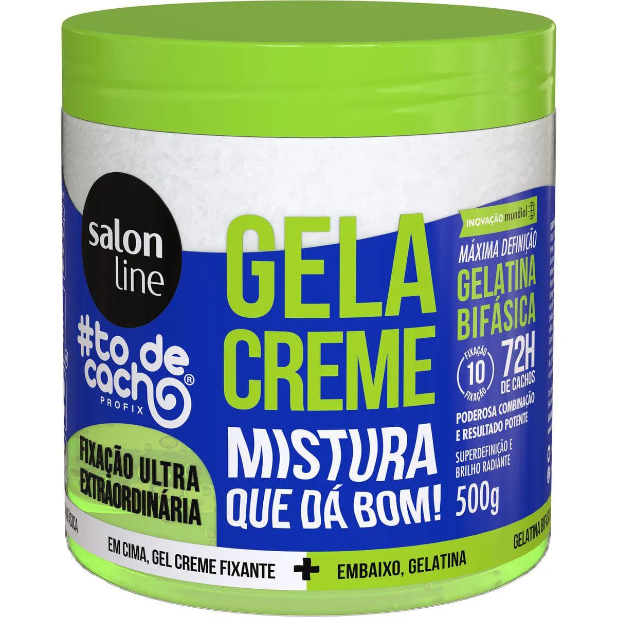 GELATINA CABELO SALON LINE 500 GR T.CACHOS FIXACAO