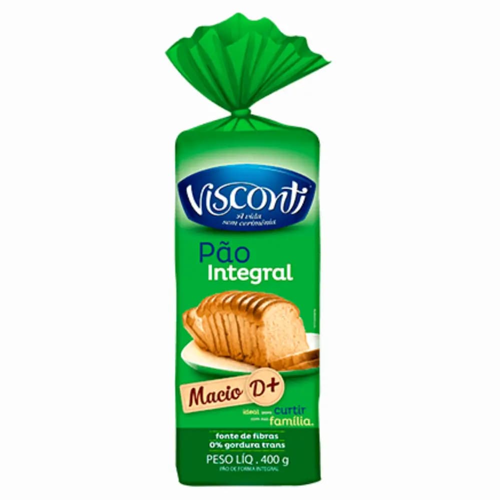 PAO DE FORMA VISCONTI 400G INTEGRAL
