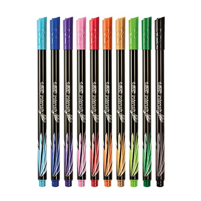 KIT CANETA BIC PONTA POROSA INTENSITY 0.4MM COLORS
