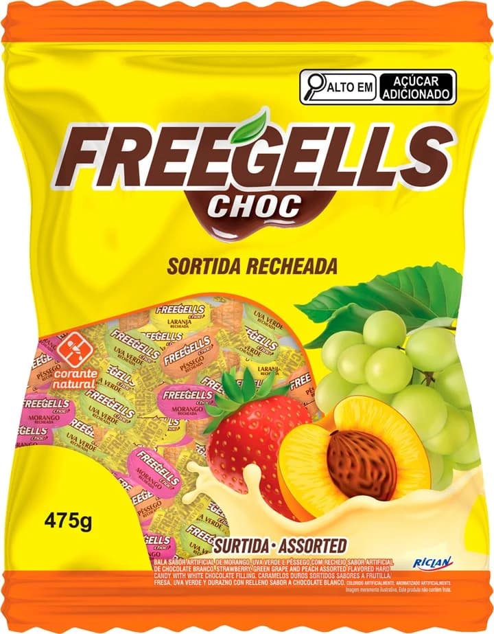 BALA FREEGELLS 475G SORT CHOC BCO