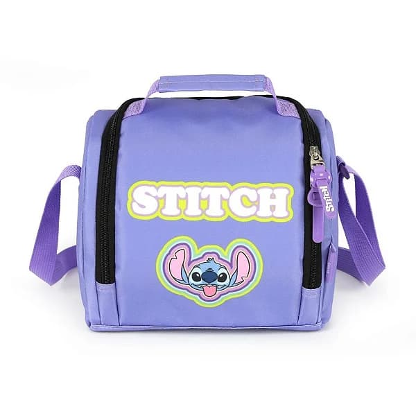 LANCHEIRA TERMICA STITCH MAO/OMBRO LILAS