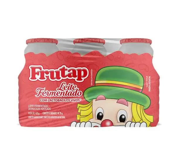 LEITE FERMENTADO FRUTAP PATATI 450ML MORANGO