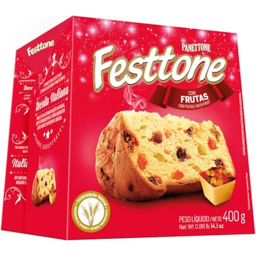 PANETONE FESTTONE SACHE 400G FRUTAS