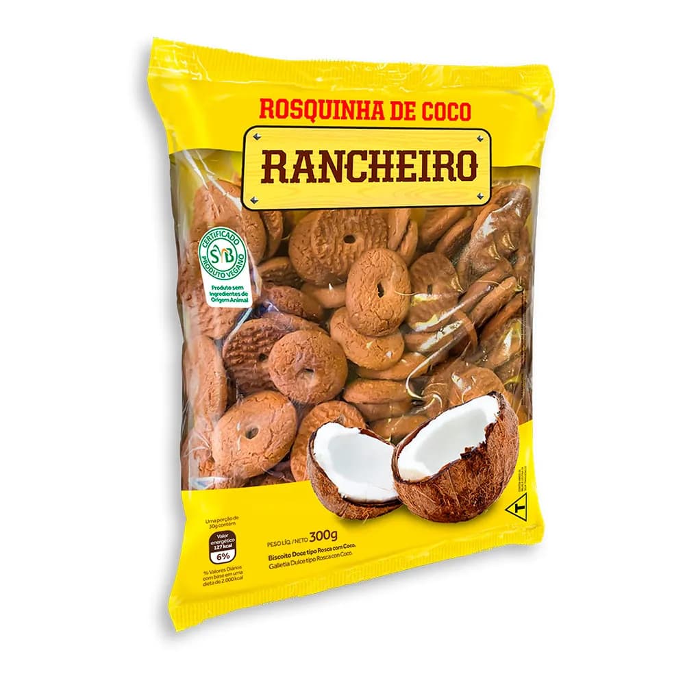 BISC RANCHEIRO ROSQ 300G COCO