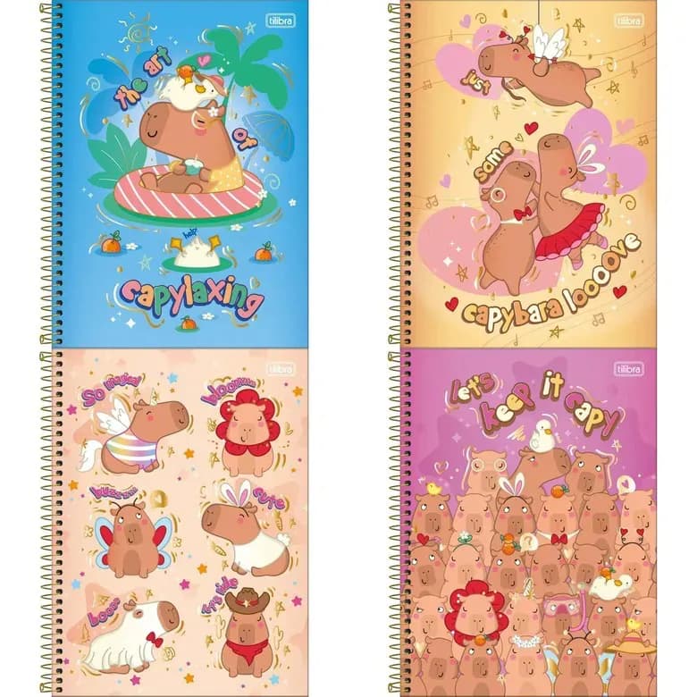 CADERNO CAPA DURA LIKE IT 80FLS