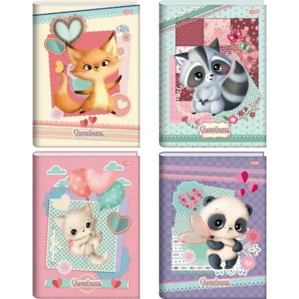 CADERNO BROCHURAO CAPA DURA SWEETNESS 80FLS