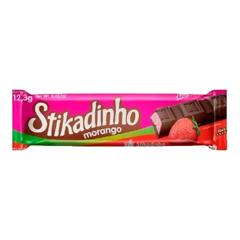 CHOC STIKADINHO 12,3GR MORANGO