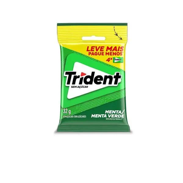 CHICLE TRIDENT 32G MENTA