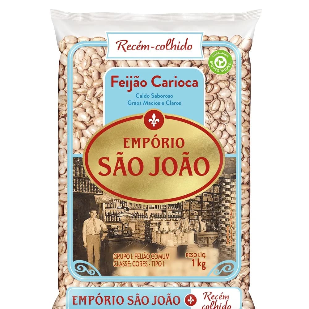 FEIJAO CARIOCA EMPORIO SAO JOAO 1KG