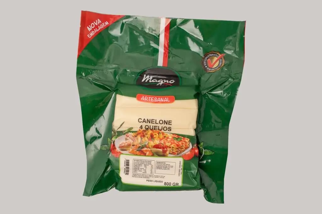 CANELONE MAGNO 800G QUATRO QUEIJOS