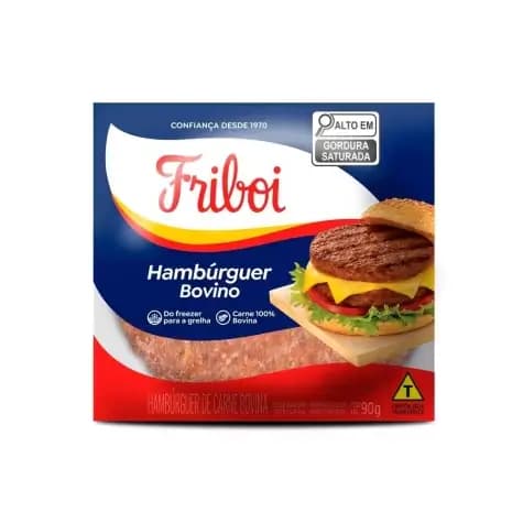 HAMBURGUER BOVINO FRIBOI 90G