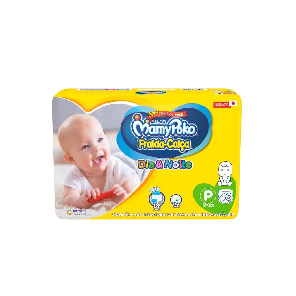 FRALDA MAMYPOKO CALCA DIA  NOITE JUMBO P46