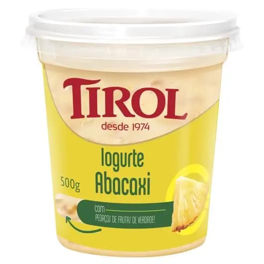 IOGURTE TIROL 500GR C/ FRUTAS ABACAXI