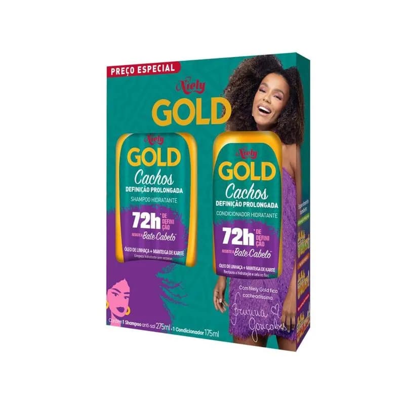 KIT NIELY GOLD PROL SH 275ML COND 175ML KIT CACHOS