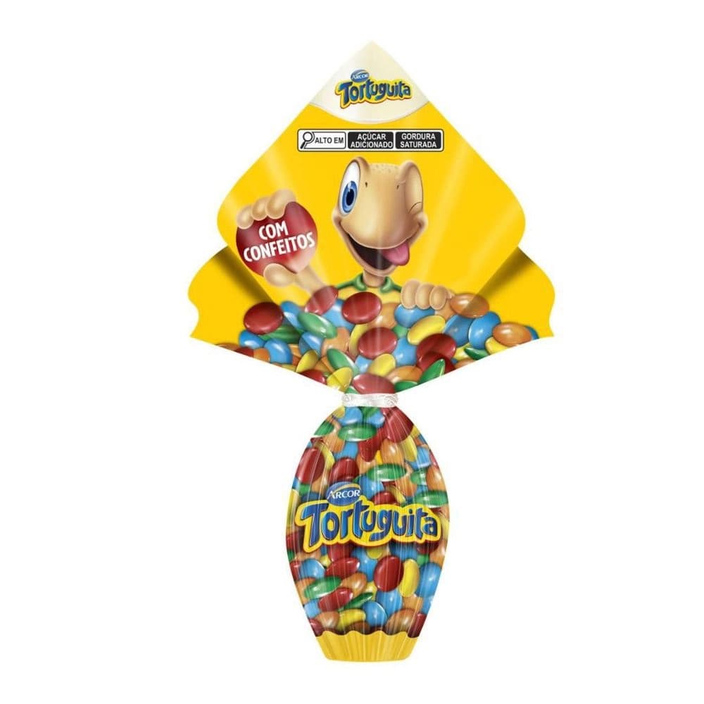 OVO PASCOA TORTUGUITA CONFEITO 45GR