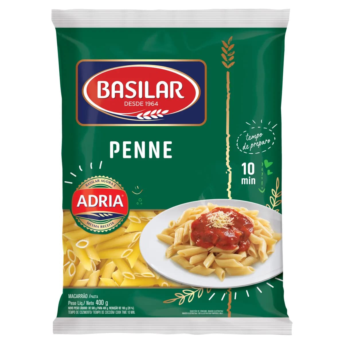 MACARRAO BASILAR 400G PENNE 400G