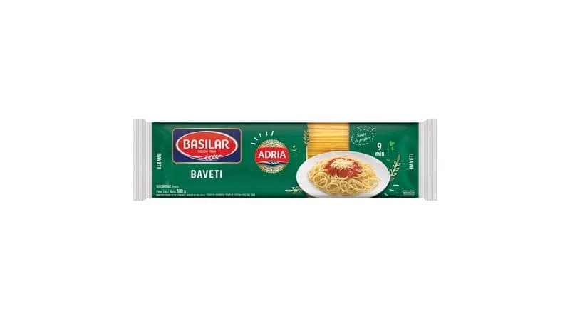 MACARRAO BASILAR 400G BAVETI