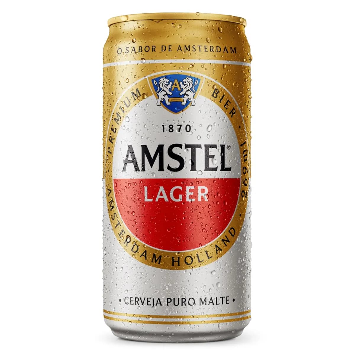 CERVEJA AMSTEL LAGER LT 269ML