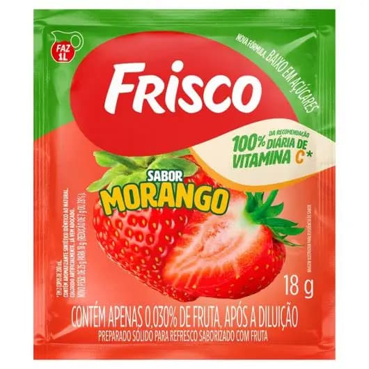 REFRESCO PO FRISCO 18G MORANGO IOGURTE