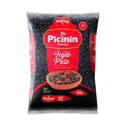 FEIJAO PRETO PICININ 1KG