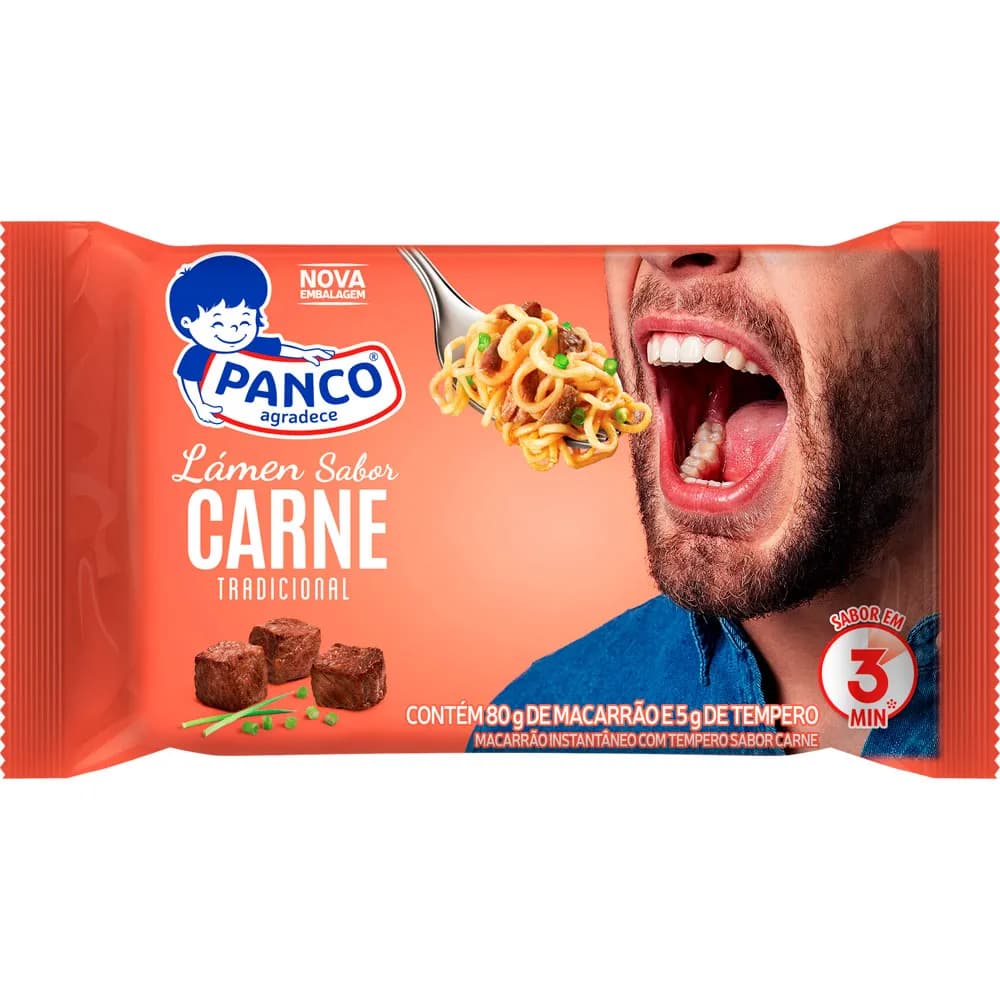 MACARRAO INSTANT PANCO 85G CARNE