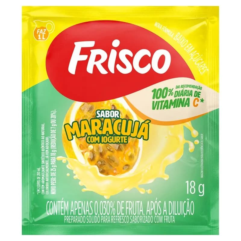 REFRESCO PO FRISCO 18G MARACUJA IOG