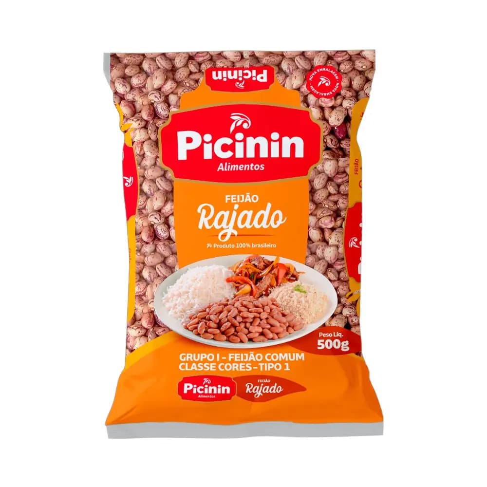 FEIJAO RAJADO PICININ 500G