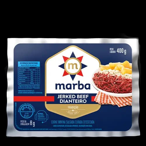 CHARQUE MARBA 400G DIANTEIRO