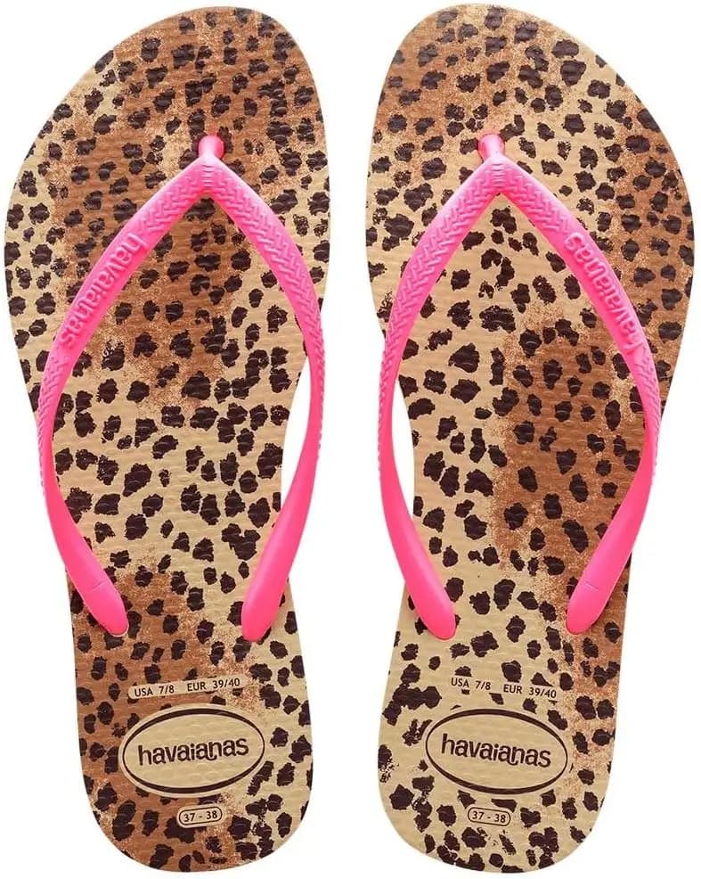 SAND HAVAIANAS SLIM ANIMALS RSCROCUSDOURADO 4142