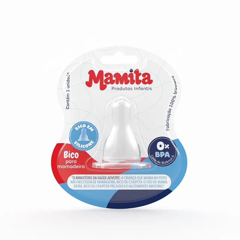 BICO MAMADEIRA SILICONE MAMITA
