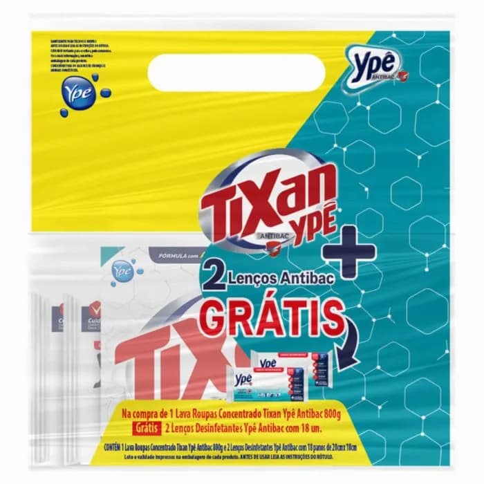 LAVA ROUPAS EM PO TIXAN GRATIS 2 LENCOS