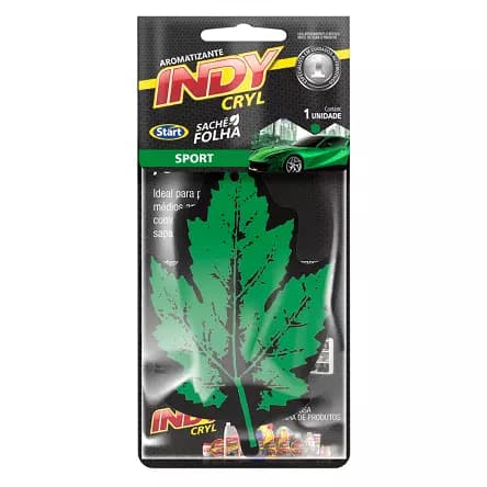 AROMATIZANTE INDY CRYL SACHE FOLHA SPORT