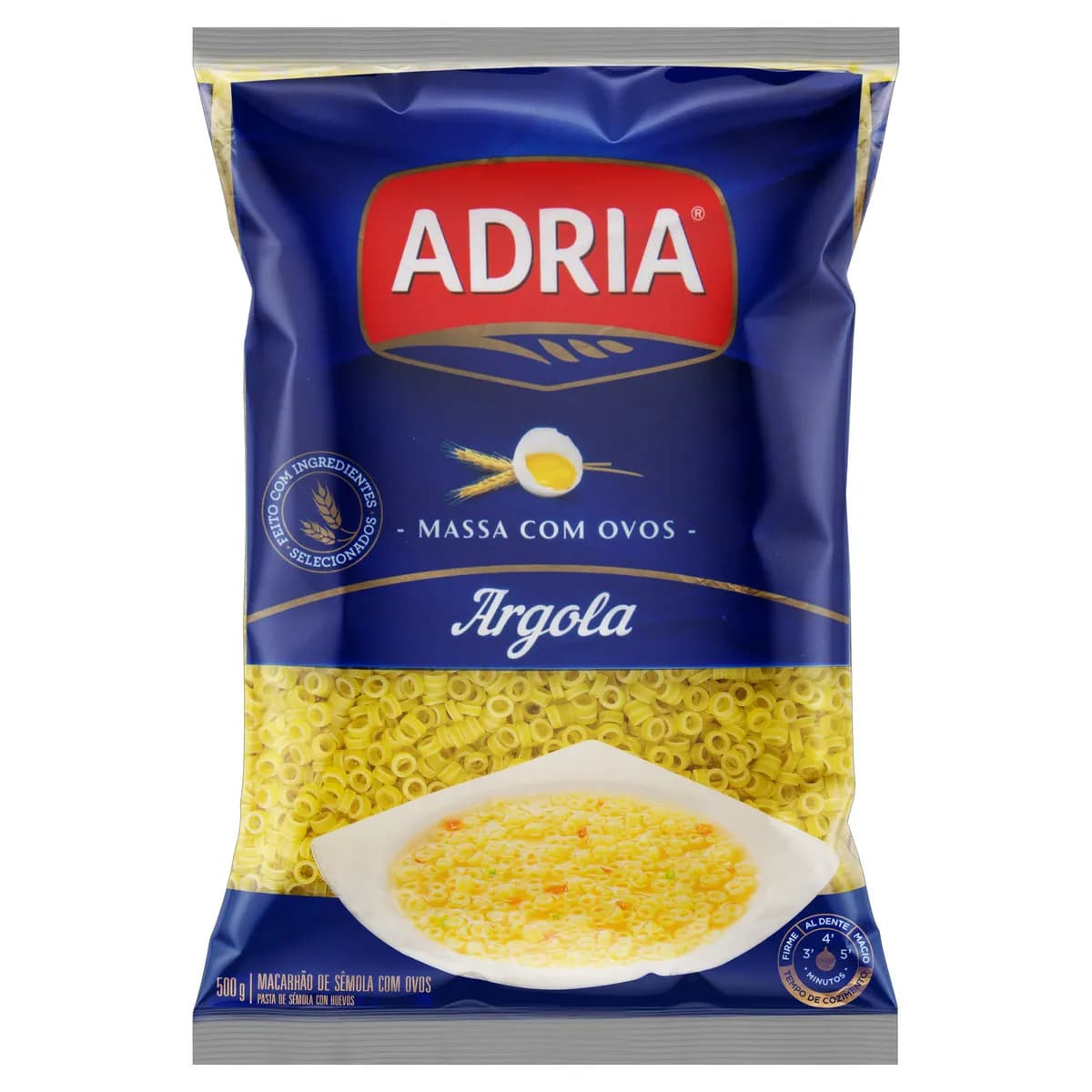 MACARRAO ADRIA SEMOLA 500G ARGOLA