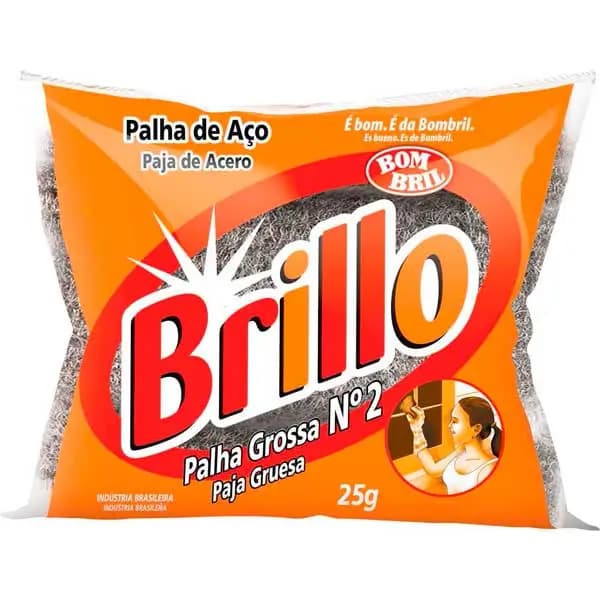 PALHA ACO BRILLO 25G N 2