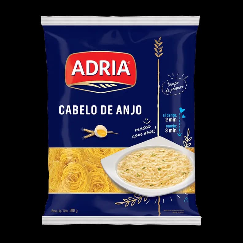 MACARRAO ADRIA 500G CABELO DE ANJO