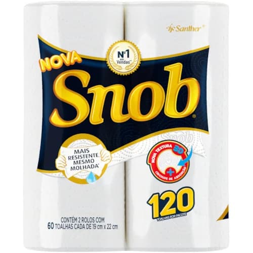 PAPEL TOALHA SNOB BRANCA C2 60TLH