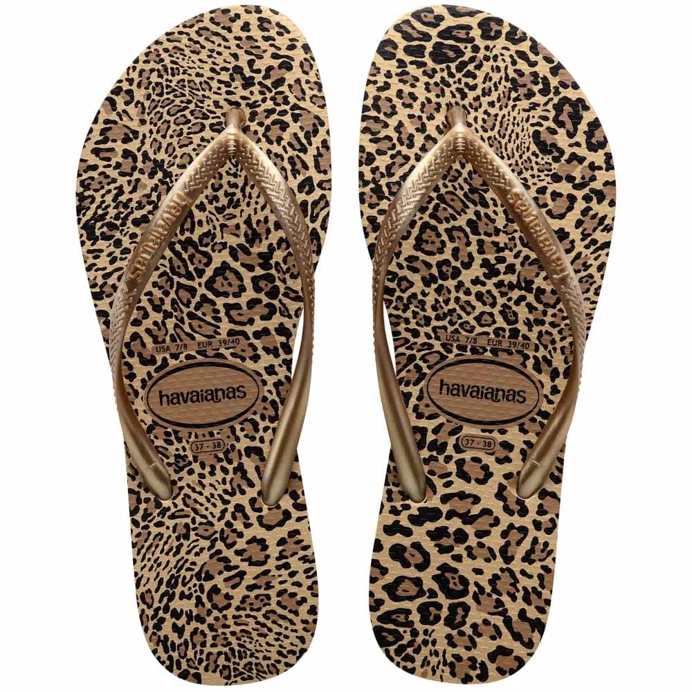 SAND HAVAIANAS SLIM ANIMALS AREIADOURADO 3536