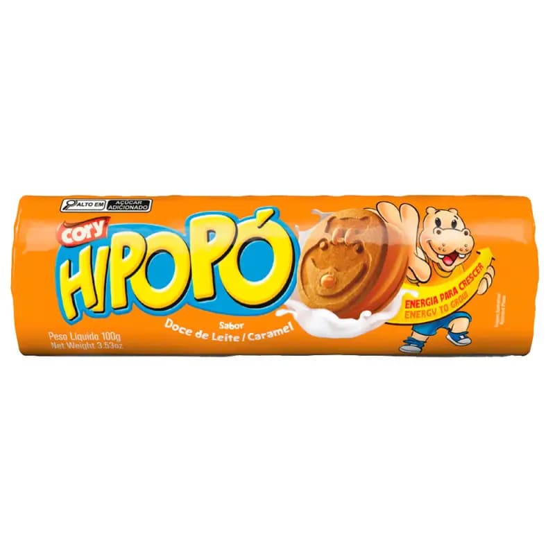 BISC RECH HIPOPO 100G DOCE DE LEITE